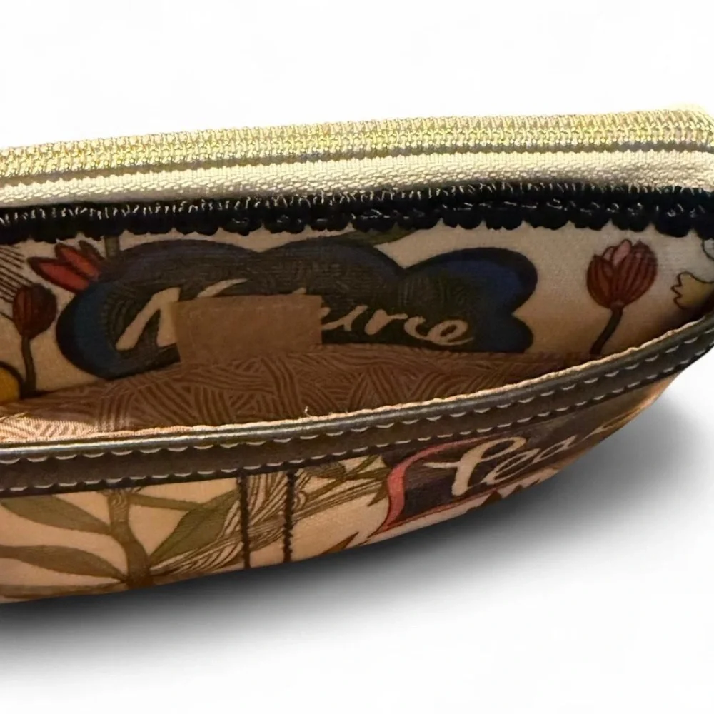 Sakroots Floral Peace Wristlet